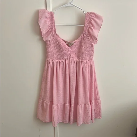 Pink Ruffled Dress - Picture 1 of 2